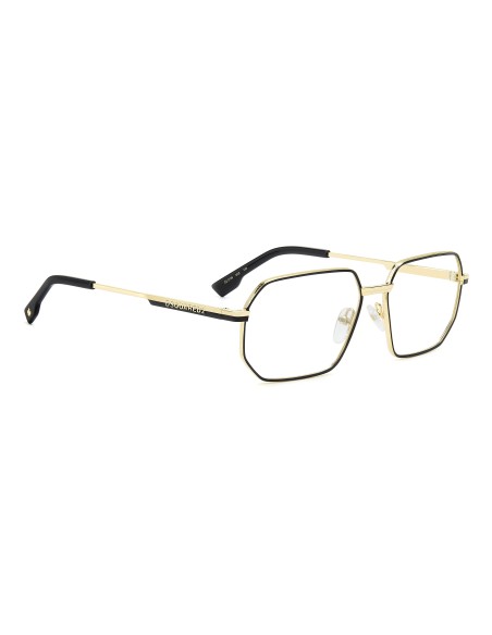 OPTICAL FRAMES DSQUARED - D2 0158 - MATTE GOLD BLACK - 56
