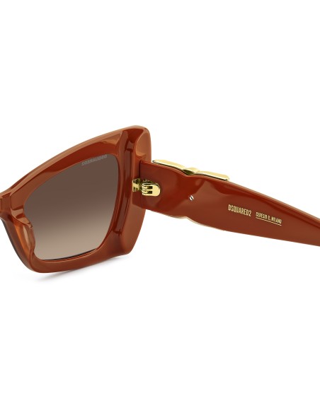SUNGLASSES FRAMES DSQUARED - D2 0170/S - BROWN ORANGE - 63
