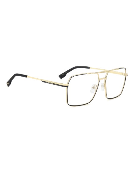 OPTICAL FRAMES DSQUARED - D2 0157 - MATTE GOLD BLACK - 60