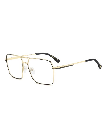 OPTICAL FRAMES DSQUARED - D2 0157 - MATTE GOLD BLACK - 60