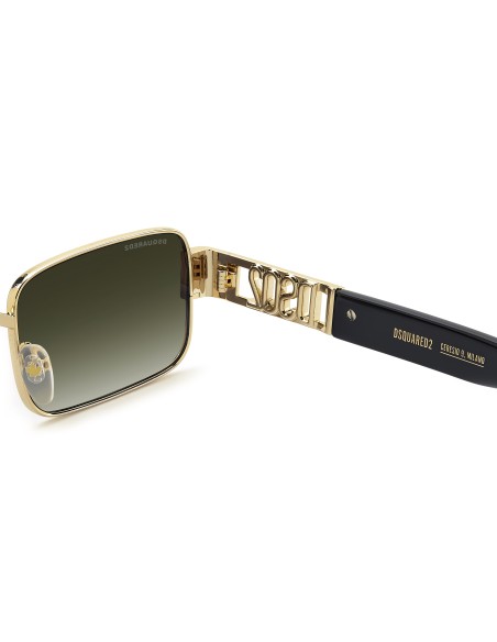 SUNGLASSES FRAMES DSQUARED - D2 0156/S - MATTE GOLD BLACK - 54