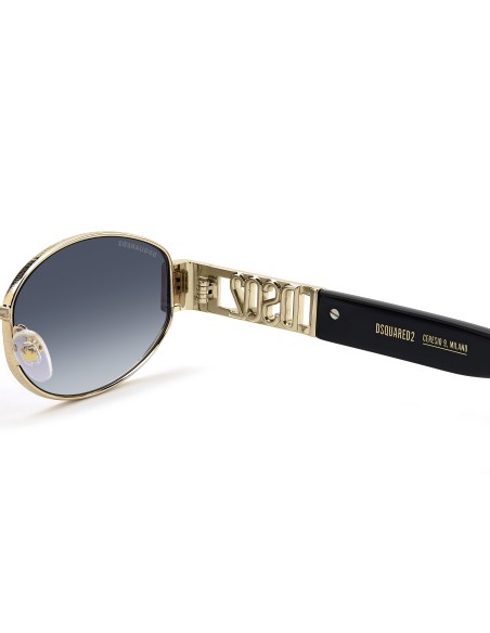 SUNGLASSES FRAMES DSQUARED - D2 0155/S - MATTE GOLD BLACK - 53