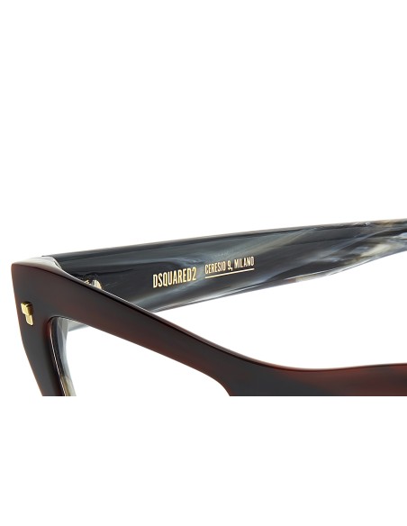 OPTICAL FRAMES DSQUARED - D2 0153 - BURGUNDY HORN - 52