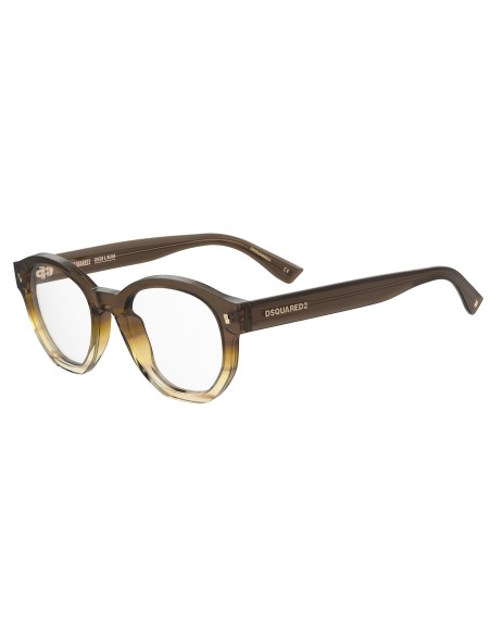 OPTICAL FRAMES DSQUARED - D2 0131 - BROWN SHADED HORN - 50