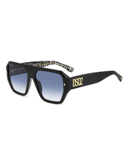 SUNGLASSES FRAMES DSQUARED - D2 0128/S - BLACK PATTERN WHITE - 58