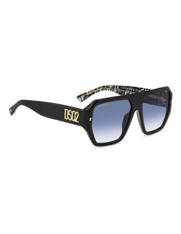 SUNGLASSES FRAMES DSQUARED - D2 0128/S - BLACK PATTERN WHITE - 58 2