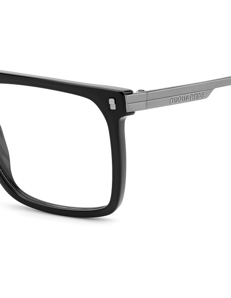 OPTICAL FRAMES DSQUARED - D2 0122 - BLACK DARK RUTHENIUM - 56