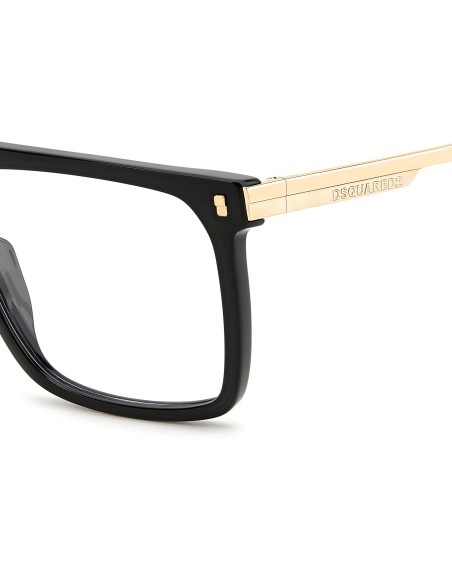 OPTICAL FRAMES DSQUARED - D2 0122 - BLACK GOLD - 56