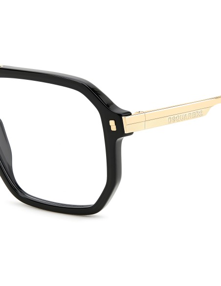 OPTICAL FRAMES DSQUARED - D2 0123 - BLACK GOLD - 56