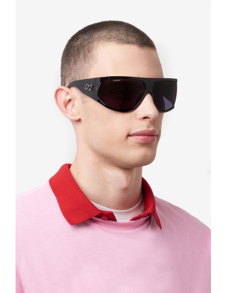 SUNGLASSES FRAMES DSQUARED - D2 0124/S - BLACK DARK RUTHENIUM - 75