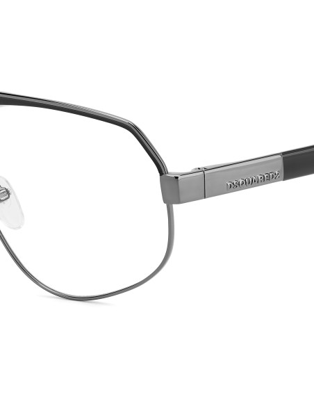 OPTICAL FRAMES DSQUARED - D2 0121 - DARK RUTHENIUM BLACK - 60