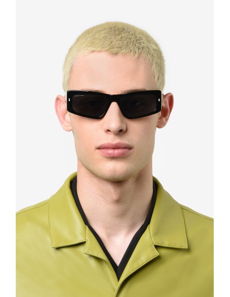 SUNGLASSES FRAMES DSQUARED - D2 PAC - BLACK YELLOW - 57