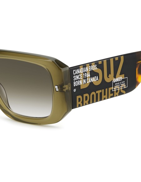 SUNGLASSES FRAMES DSQUARED - D2 0107/S - OLIVE - 54