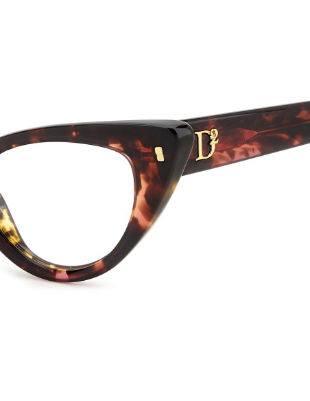 OPTICAL FRAMES DSQUARED - D2 0116 - FUCHSIA HAVANA - 49