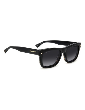 OPT + CLIP-ON DSQUARED - D2 0100/CS - BLACK HAVANA - 55 2