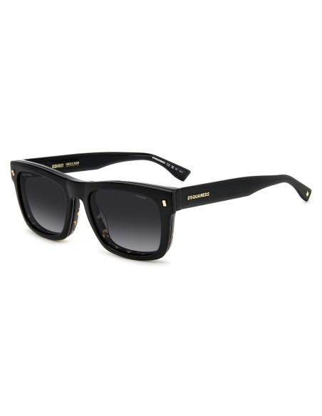 OPT + CLIP-ON DSQUARED - D2 0100/CS - BLACK HAVANA - 55