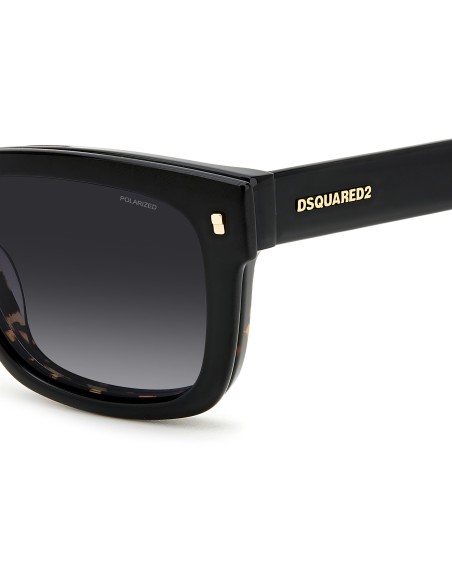 OPT + CLIP-ON DSQUARED - D2 0100/CS - BLACK HAVANA - 55