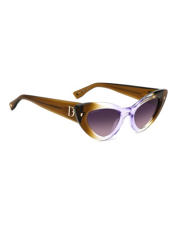 SUNGLASSES FRAMES DSQUARED - D2 0092/S - BROWN LILAC - 51 2