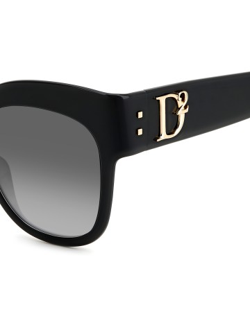 SUNGLASSES FRAMES DSQUARED - D2 0097/S - BLACK WHITE - 53 2
