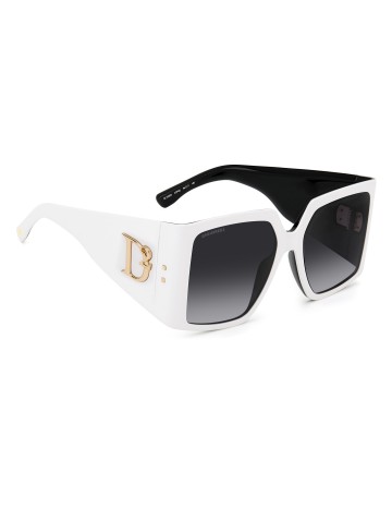 SUNGLASSES FRAMES DSQUARED - D2 0096/S - WHITE BLACK - 56 2