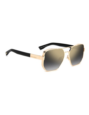SUNGLASSES FRAMES DSQUARED - D2 0083/S - GOLD BLACK 2 - 58 2