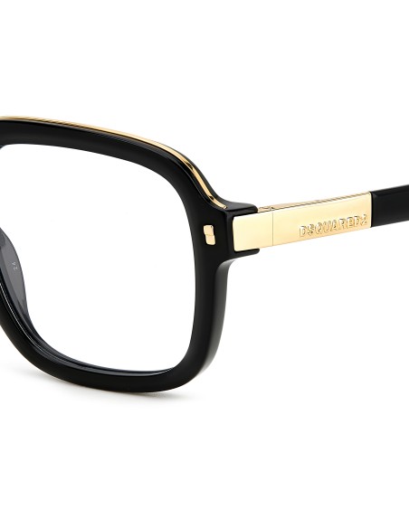 OPTICAL FRAMES DSQUARED - D2 0087 - BLACK GOLD - 53