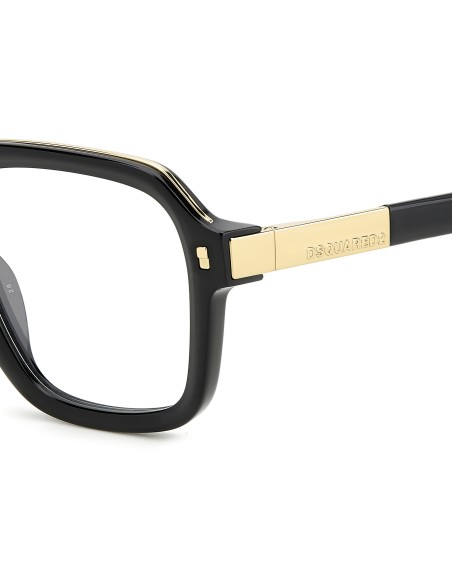 OPTICAL FRAMES DSQUARED - D2 0086 - BLACK GOLD - 50