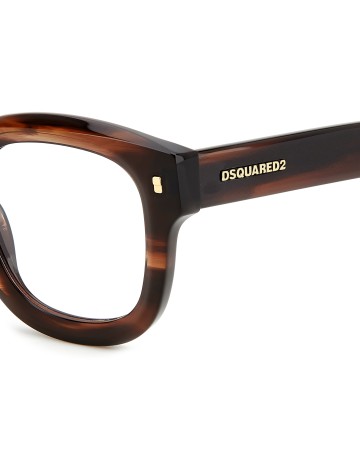 OPTICAL FRAMES DSQUARED - D2 0091 - BROWN HORN - 48