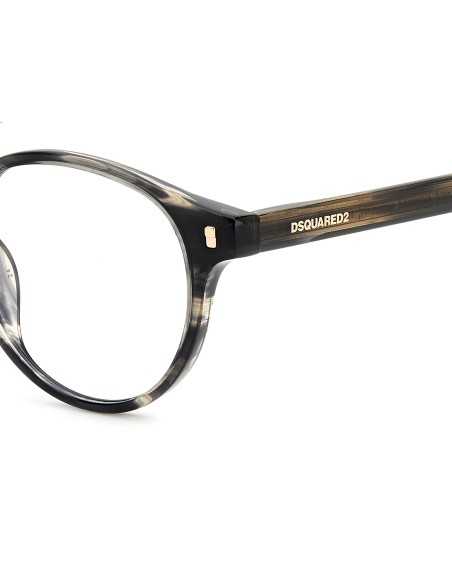 OPTICAL FRAMES DSQUARED - D2 0080 - GREY HORN - 49