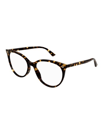 Gucci GG0093O tartarugato / trasparente 002 | Occhiali da vista | Isolani Boutique