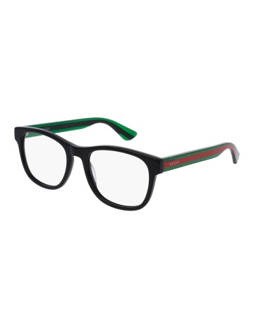 Gucci GG0004ON nero / verde / trasparente | Occhiali da vista | Isolani Boutique
