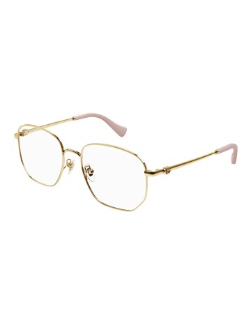 Gucci GG1420OK oro / trasparente 003 | Occhiali da vista | Isolani Boutique
