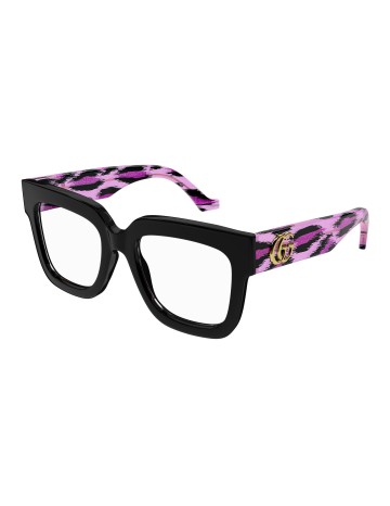 Gucci GG1549O nero / trasparente 003 | Occhiali da vista | Isolani Boutique