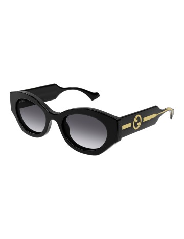 Gucci GG1553S nero / cristallo / grigio | Occhiali da sole | Isolani Boutique