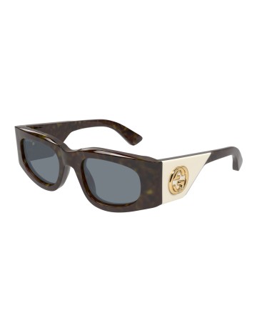 Gucci GG1664S tartarugato / grigio | Occhiali da sole | Isolani Boutique
