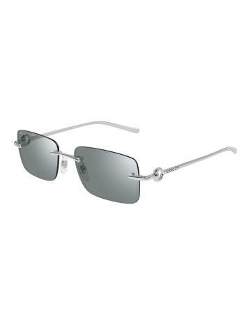 Gucci GG1703S argento / verde | Occhiali da sole | Isolani Boutique