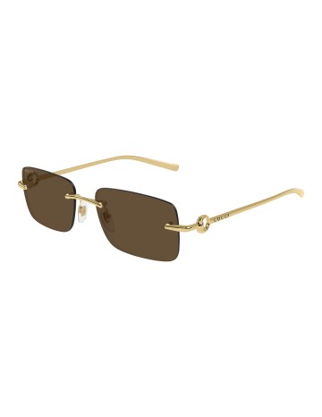 Gucci GG1703S oro / marrone | Occhiali da sole | Isolani Boutique