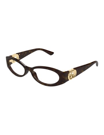 Gucci GG1693O tartarugato / trasparente | Occhiali da vista | Isolani Boutique