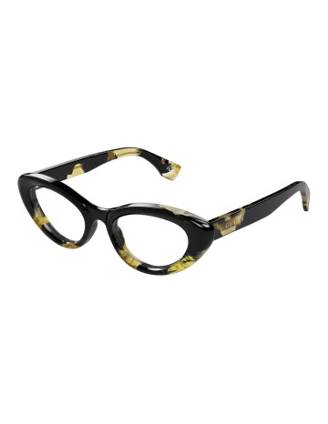 Gucci GG1749O nero / trasparente | Occhiali da vista | Isolani Boutique