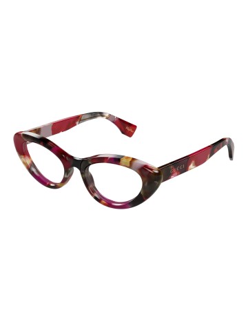 Gucci GG1749O tartarugato / trasparente | Occhiali da vista | Isolani Boutique