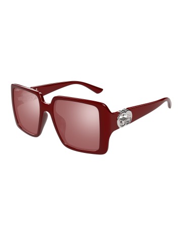Gucci GG1692S bordeaux / rosso | Occhiali da sole | Isolani Boutique