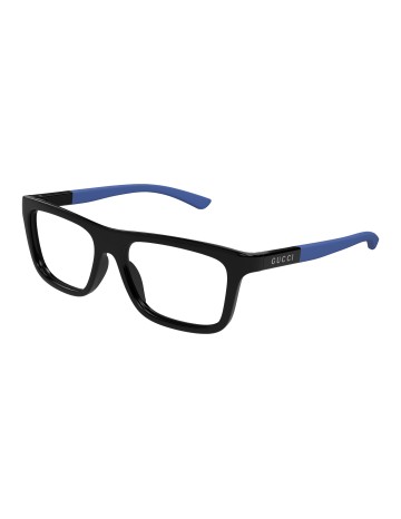 Gucci GG1737O nero / blu / trasparente | Occhiali da vista | Isolani Boutique