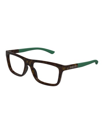 Gucci GG1737O tartarugato / verde / trasparente | Occhiali da vista | Isolani Boutique