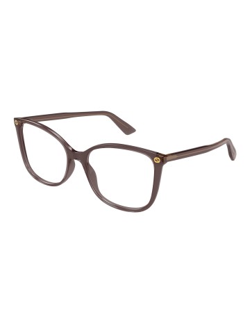 Gucci GG0026O marrone / trasparente | Occhiali da vista | Isolani Boutique