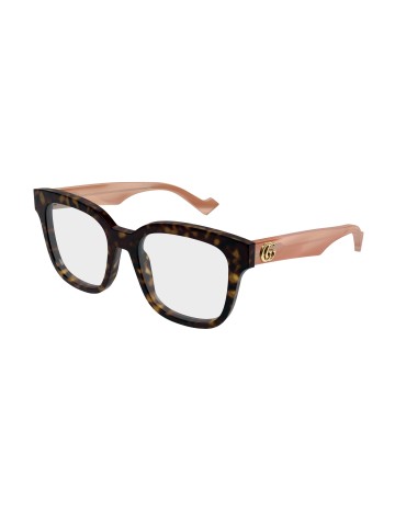 Gucci GG0958O tartarugato / rosa / trasparente | Occhiali da vista | Isolani Boutique