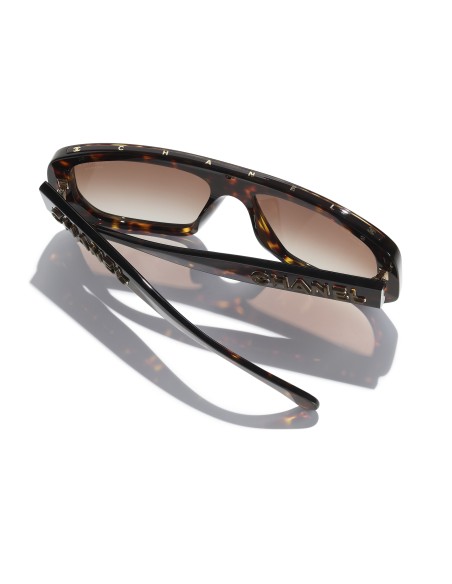 Occhiali a maschera da sole Chanel CH5556U 1827S9 58 | Isolani Boutique