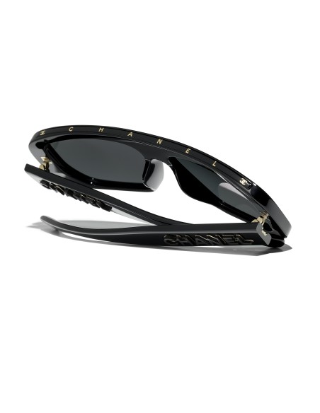 Occhiali a maschera da sole Chanel CH5556U C622S4 58 | Isolani Boutique