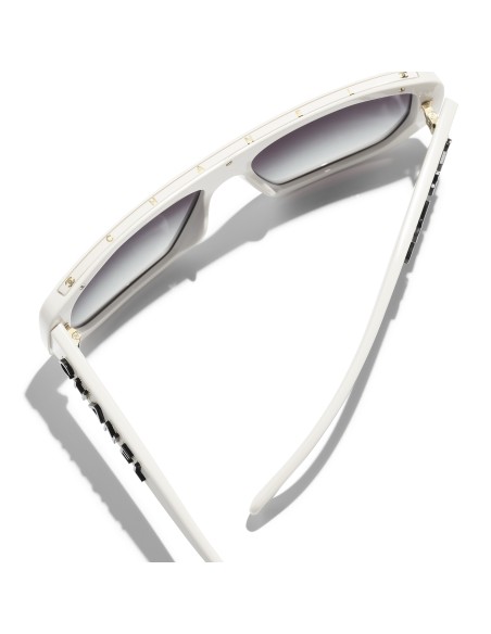 Occhiali a maschera da sole Chanel CH5556U 1828S6 58 | Isolani Boutique