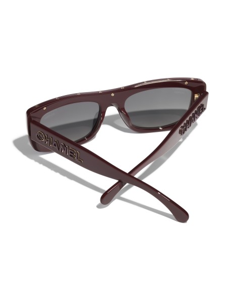 Occhiali rettangolari da sole Chanel CH5559 1802S8 56 | Isolani Boutique