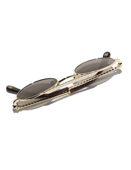 Occhiali ovali da sole Chanel CH4297H C125/3 50 | Isolani Boutique